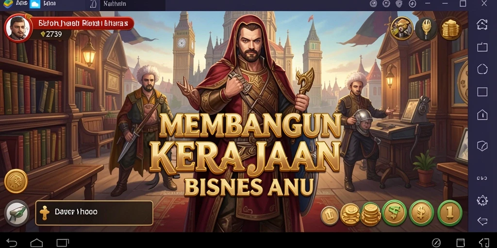 Tangkapan layar menampilkan gameplay menarik dari 2739 dalam membangun bisnis.