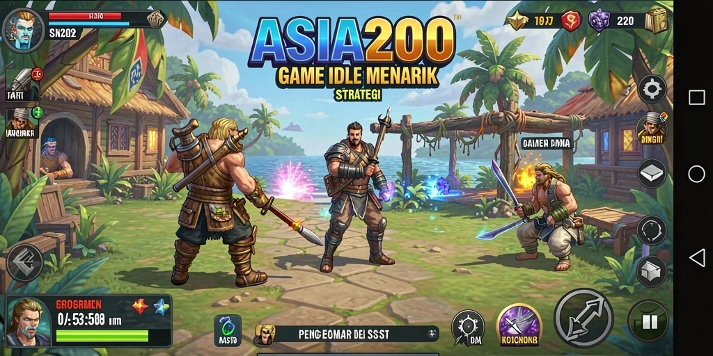 Gameplay ASIA200 yang santai dan menarik di dunia Idle.