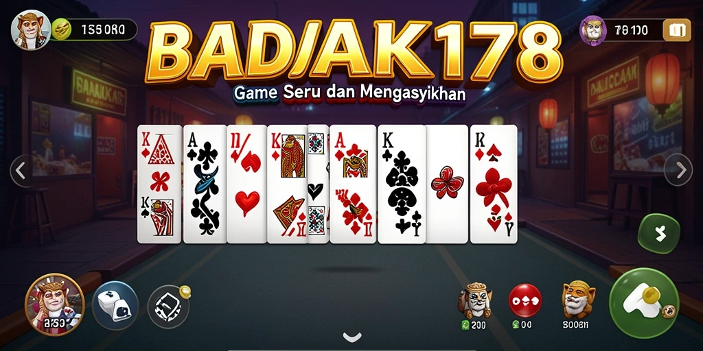 Screenshot dari gameplay menyenangkan BADAK178.
