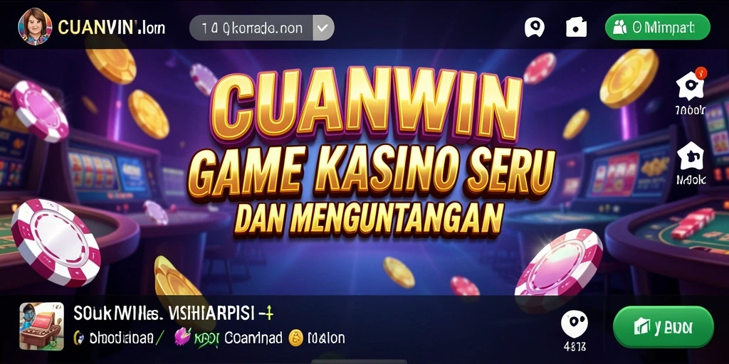 Tampilan gameplay seru di CUANWIN dengan berbagai permainan Kasino.