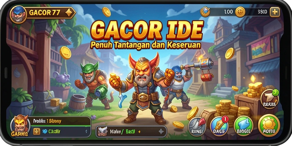 Tampilan gameplay seru GACOR77 dalam mode Idle.