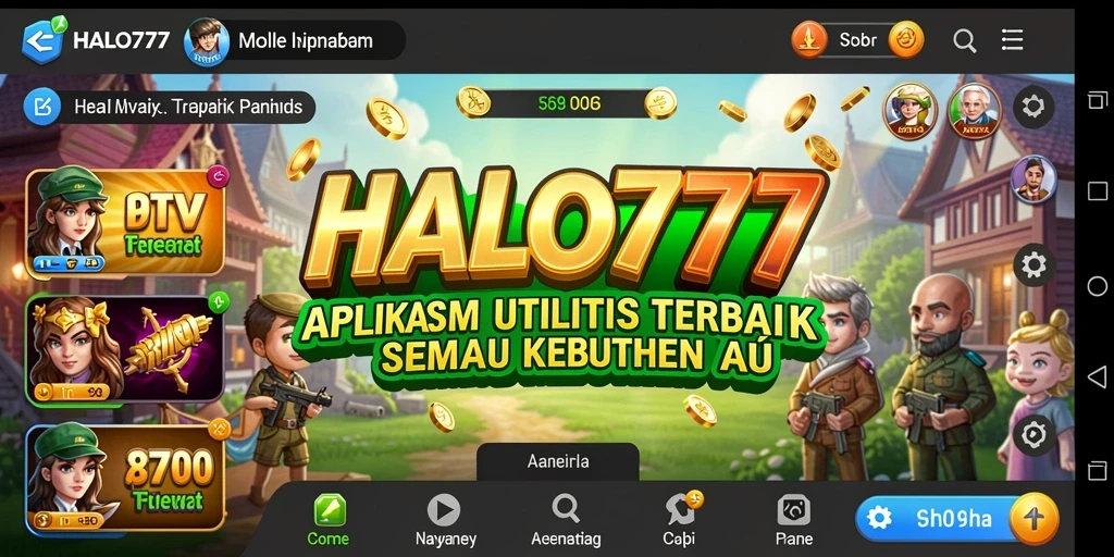 Tampilan antarmuka HALO777 yang intuitif dan menarik.