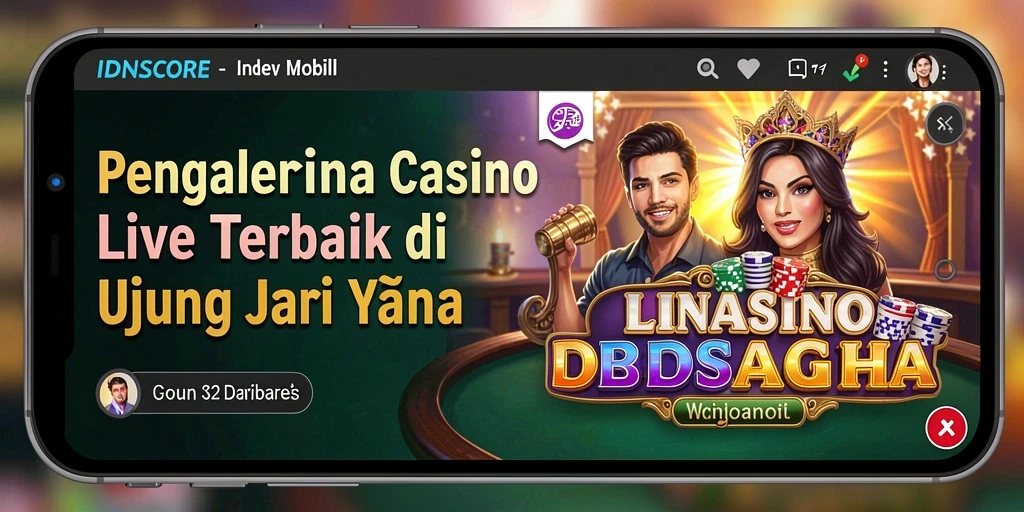 Tampilan menarik dari gameplay Live Casino IDNSCORE yang menghibur.