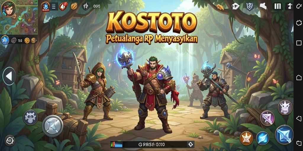 Screenshot dari gameplay KOSTOTO menunjukkan tantangan seru dalam petualangan RPG.