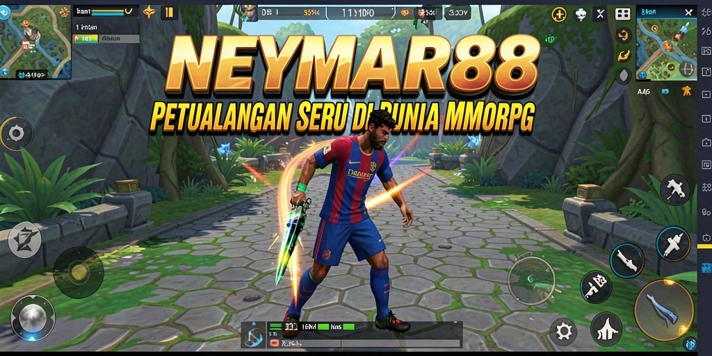 Screenshot gameplay seru NEYMAR88 yang menunjukkan aksi karakter.