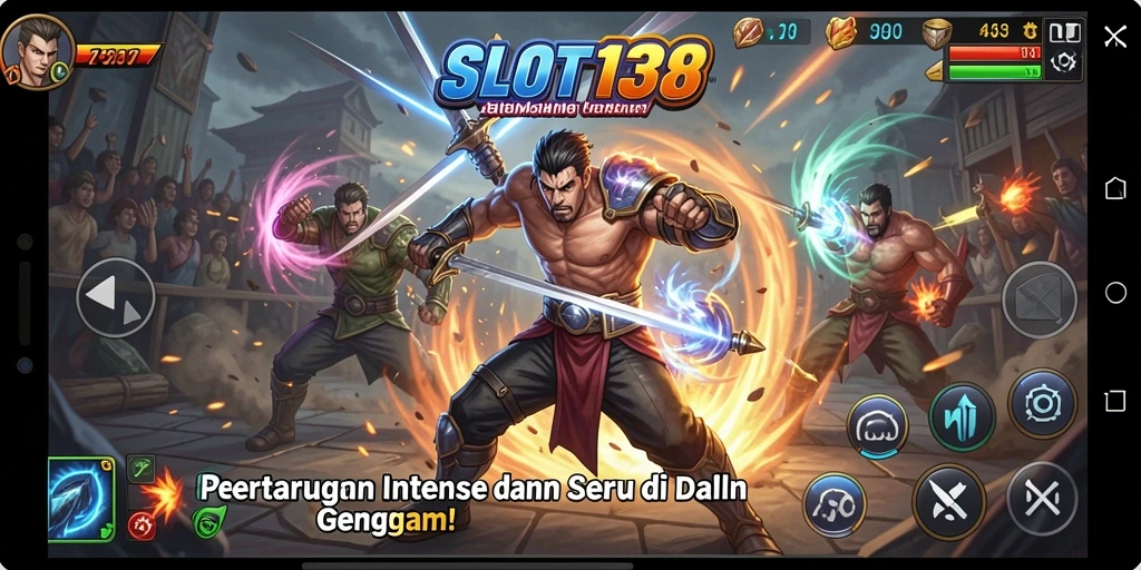 Tampilan seru gameplay pertarungan di SLOT138.