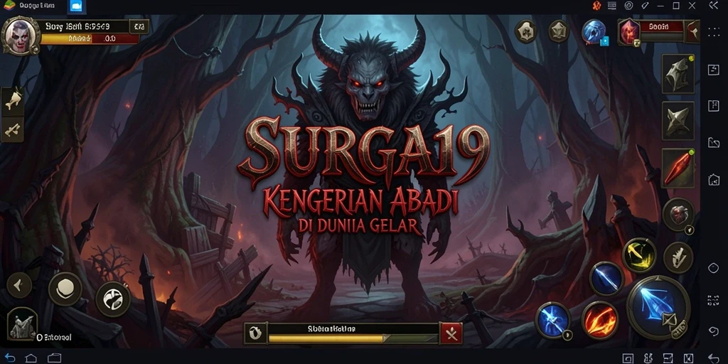 Screenshot gameplay SURGA19 menampilkan suasana horor yang mencekam dan intens.