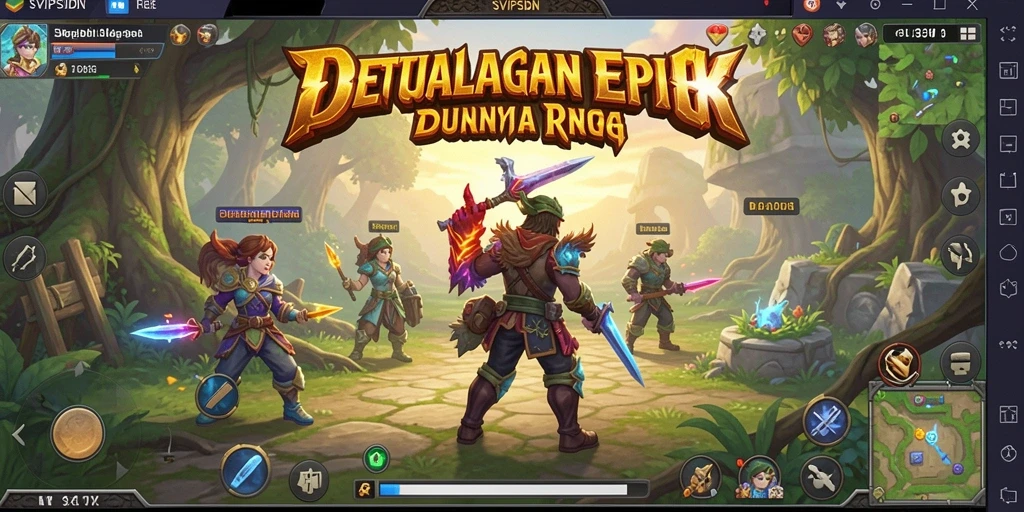 Screenshot gameplay SVIPSIDN menampilkan aksi seru dan karakter yang kuat.