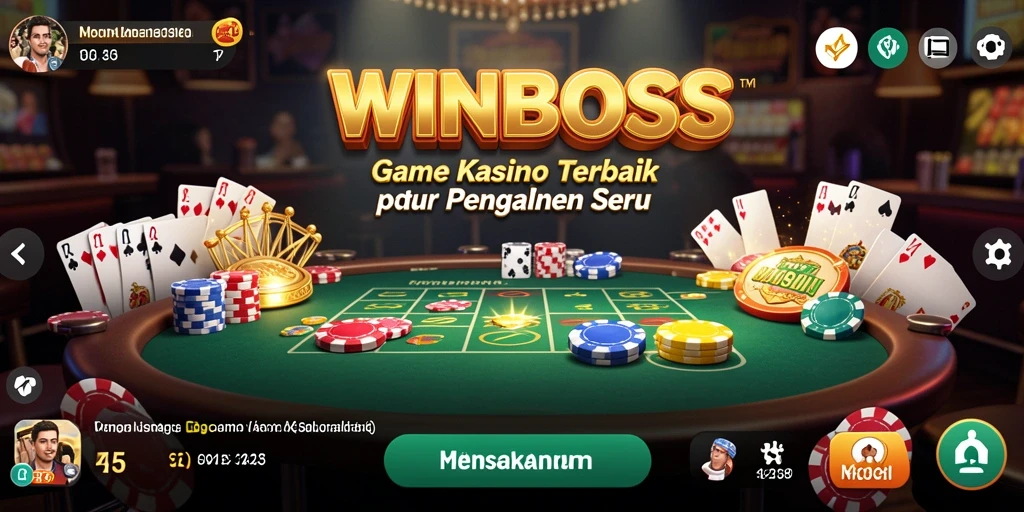 Tampilan menarik dari gameplay Kasino di WINBOSS.