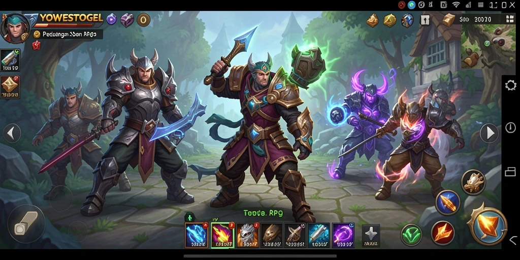 Tampilan gameplay YOWESTOGEL yang menakjubkan di dunia ARPG.